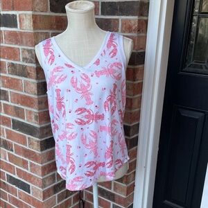 Joyspun Red‎ Lobster Print Women's Tank